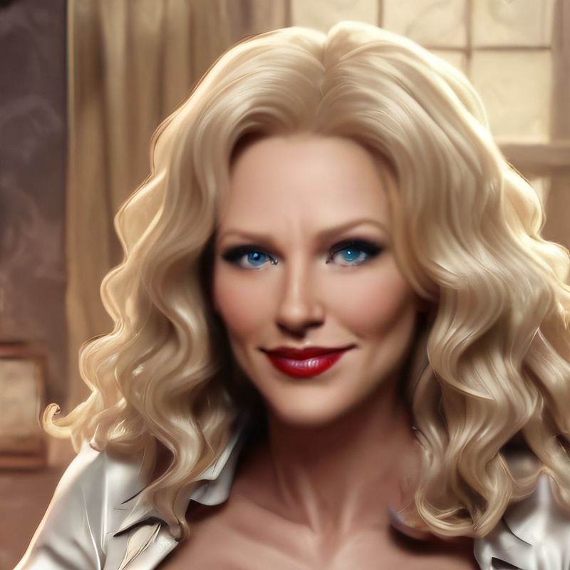 Marlene, a 3D-rendered character